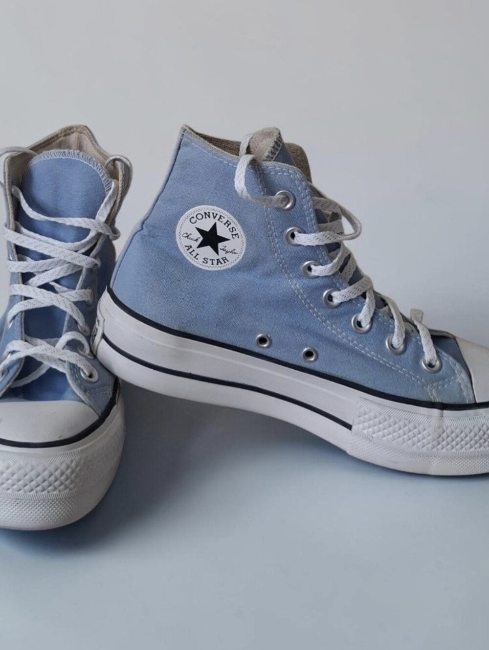 Converse Chuck Taylor Light Blue Women’s High-Top Canvas Sneakers Size Ws 6